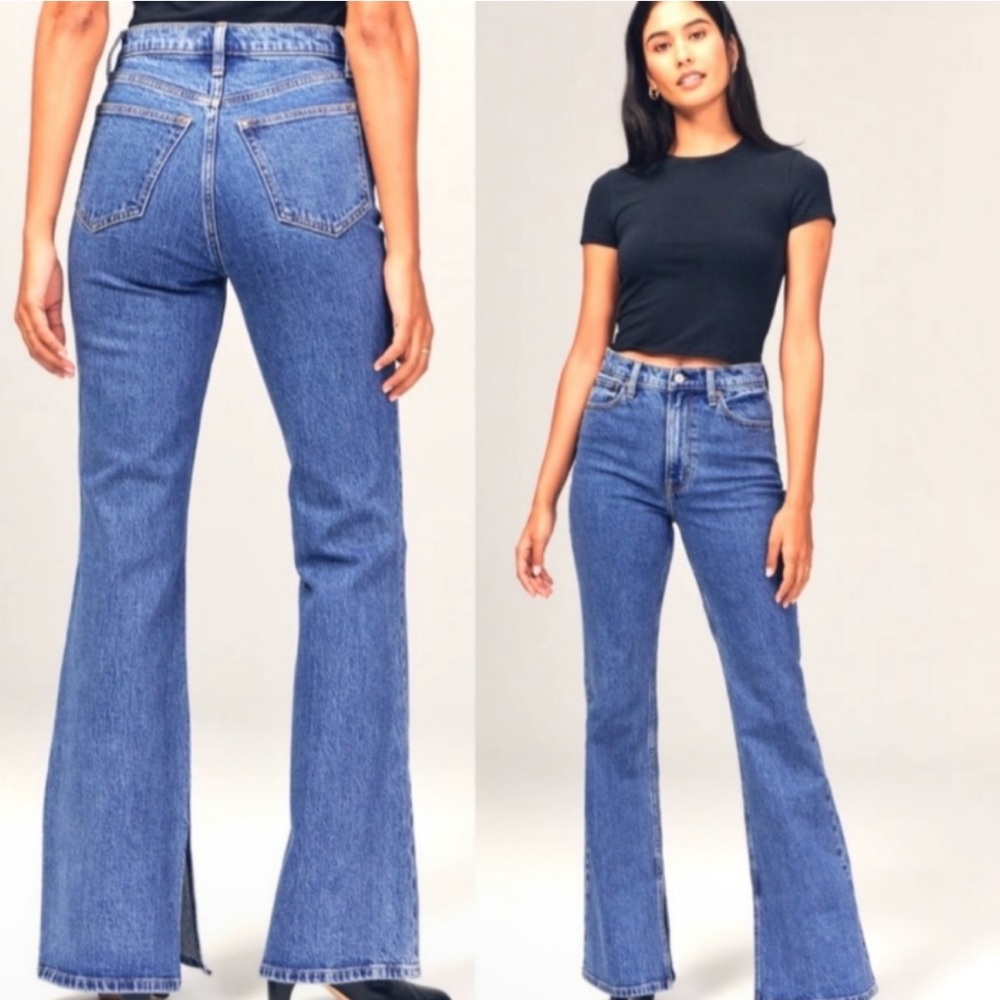 Abercrombie & Fitch Blue Flare Jeans